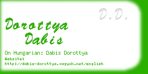 dorottya dabis business card